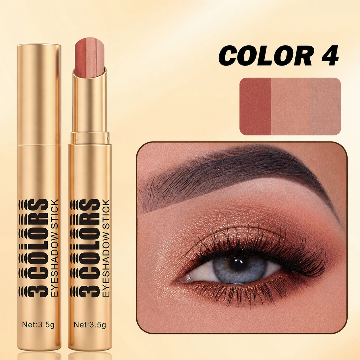 🏆Flash Sale⚡50K+ SOLD! Almost Gone-💥3 Color Eyeshadow Stick
