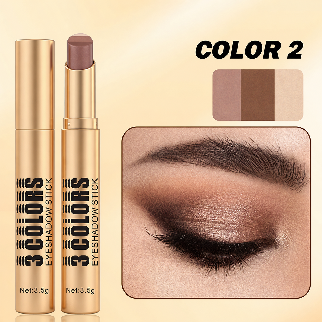 🏆Flash Sale⚡50K+ SOLD! Almost Gone-💥3 Color Eyeshadow Stick