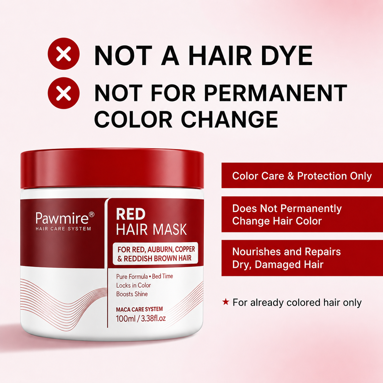 Pawmire® Color Care Hair Mask – Tone, Refresh & Shine for Color-Treated Hair